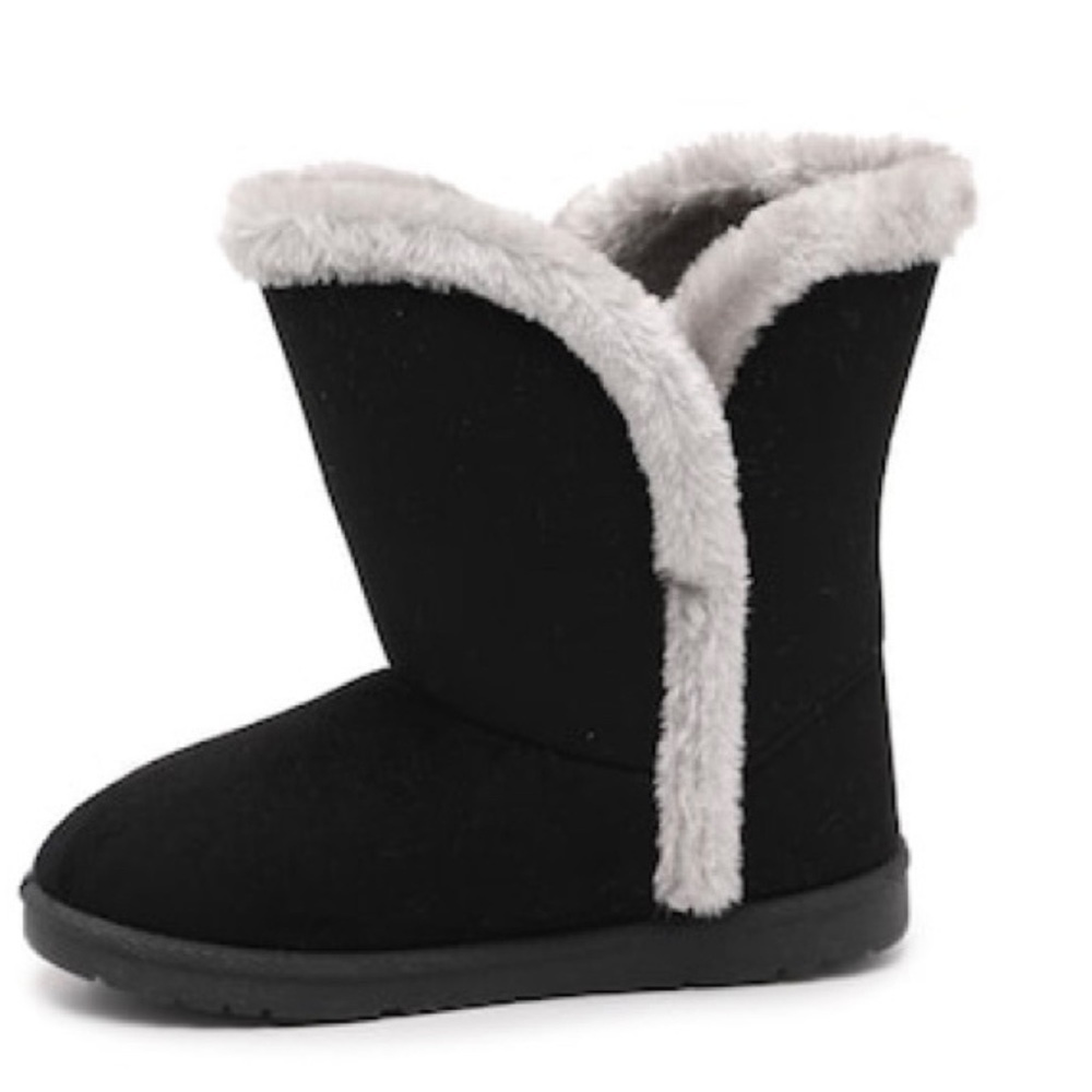 Women’s Olivia Miller Combie Black Faux Suede Boots Size 10